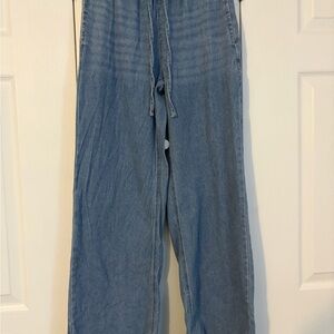 Vanilla Star Drawstring Wide Leg Jeans Size Small